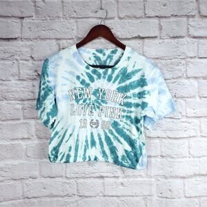 Victoria's Secret Pink crop top tie dye new NWT